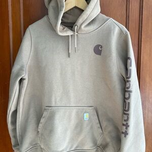 Carhartt womens  Beige Hoodie with Logo